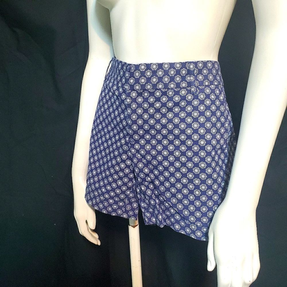 Banana Republic Blue & White Floral Shorts (2)